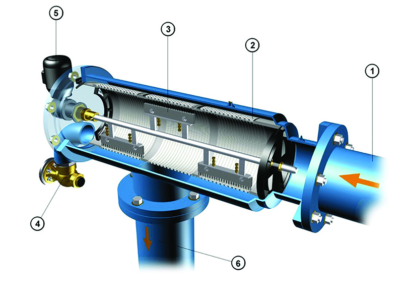 Auto back wash filter
